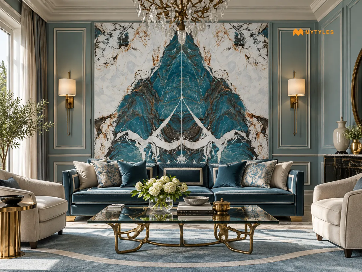 Bookmatch Tiles Creating Mirrored Pattern